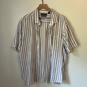 Men's Gray Striped Shirt
